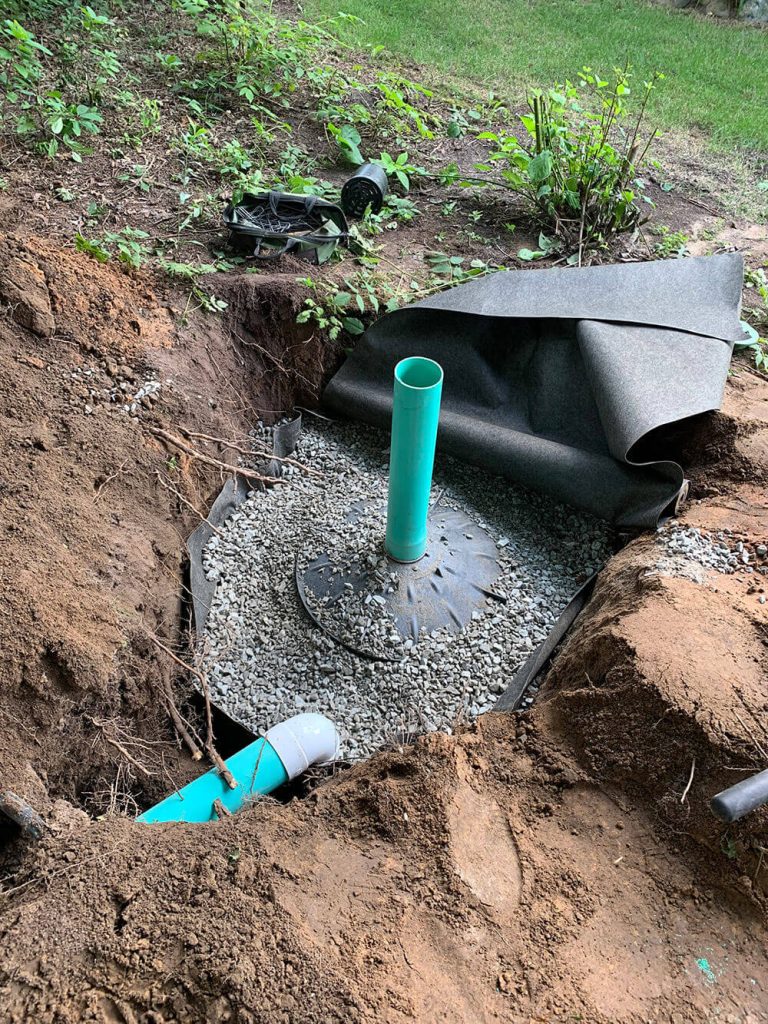 Greenway LS Dry Well Drainage solution example